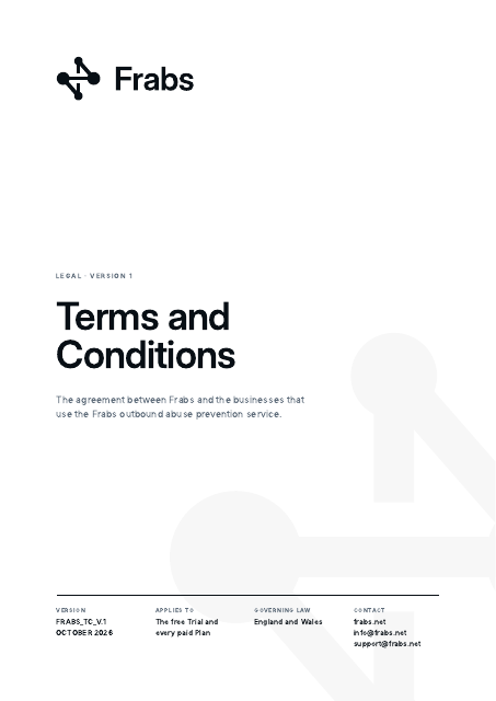 Terms and Conditions cover